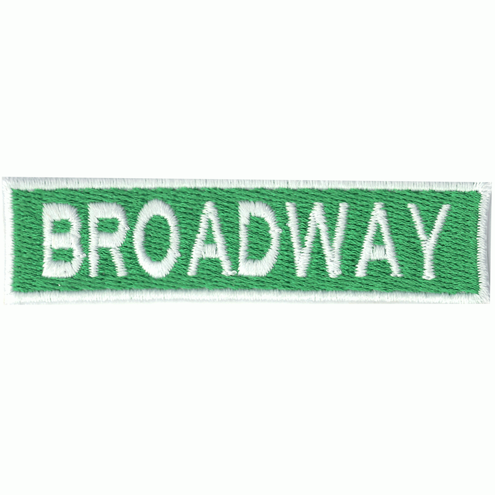 Broadway Street Sign Box Logo Embroidered Iron on Patch