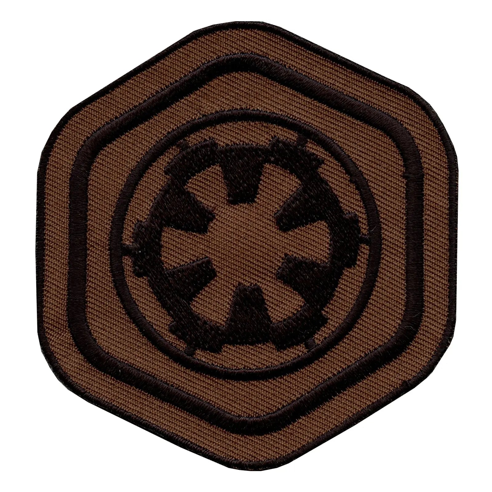Star Wars Rogue One Scarif Galactic Empire Crest Iron On Patch (Hex)