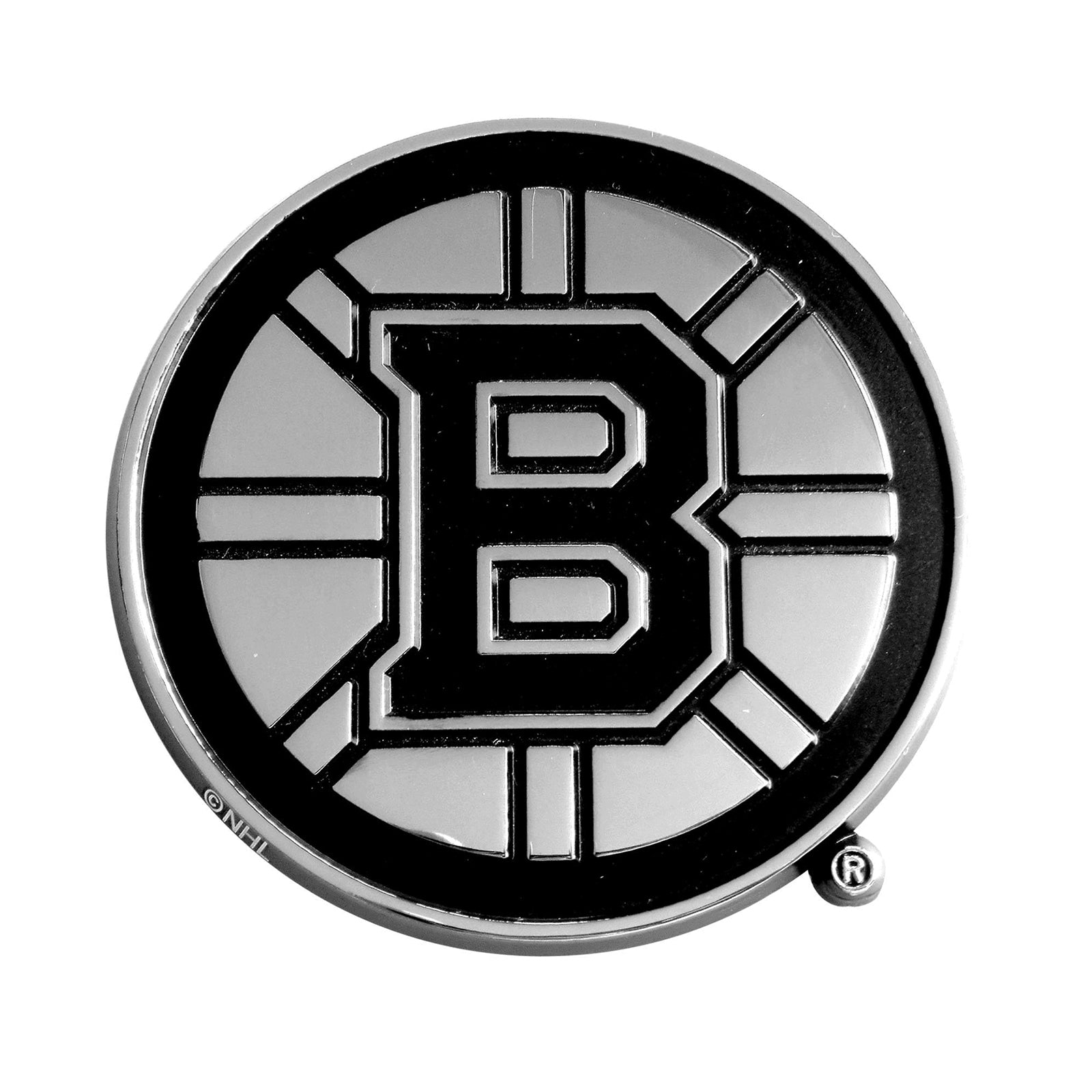 Boston Bruins Auto Metal Emblem Chrome