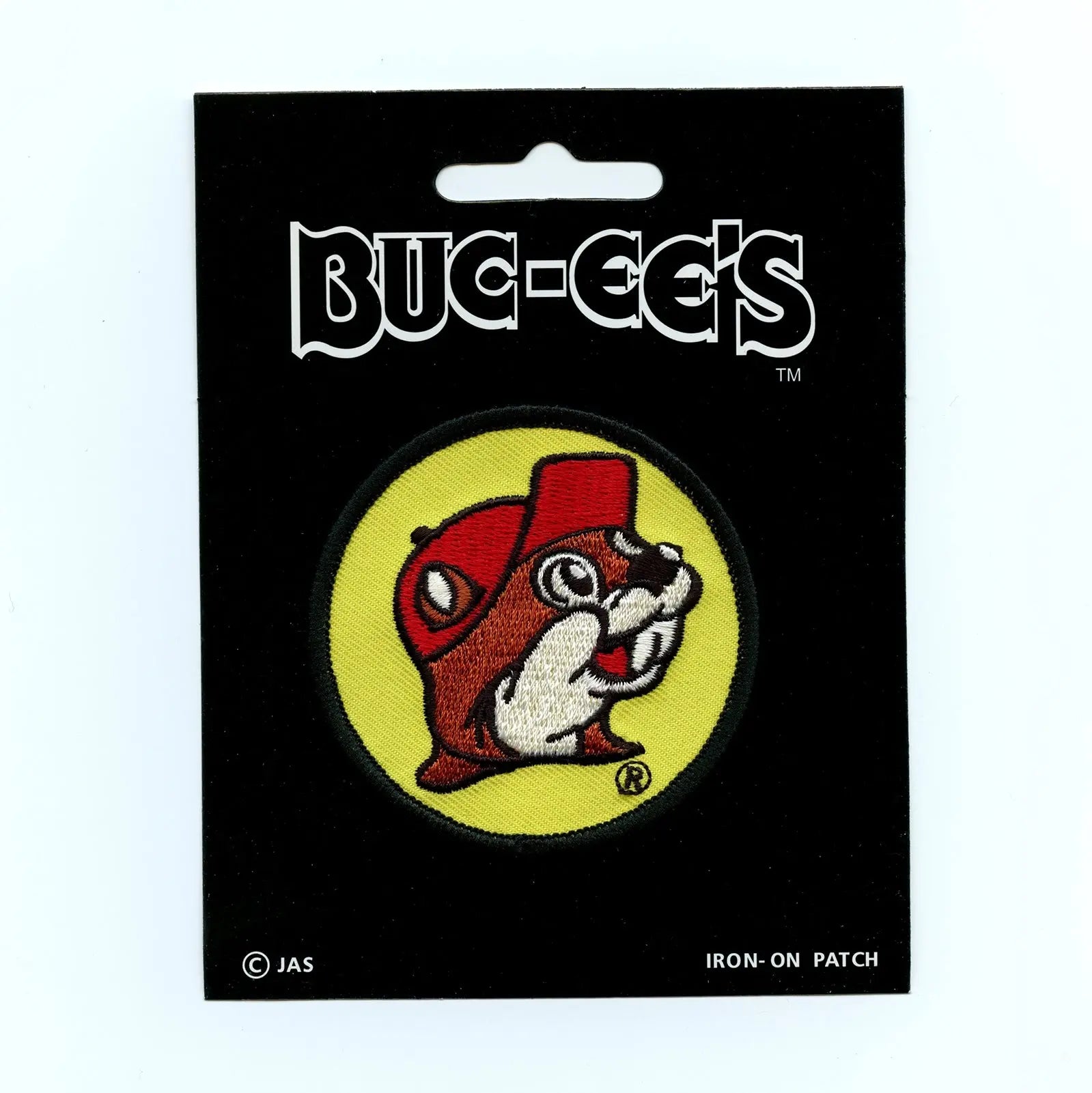 Buc-ee's Beaver Round Logo Embroidered Iron-on Patch