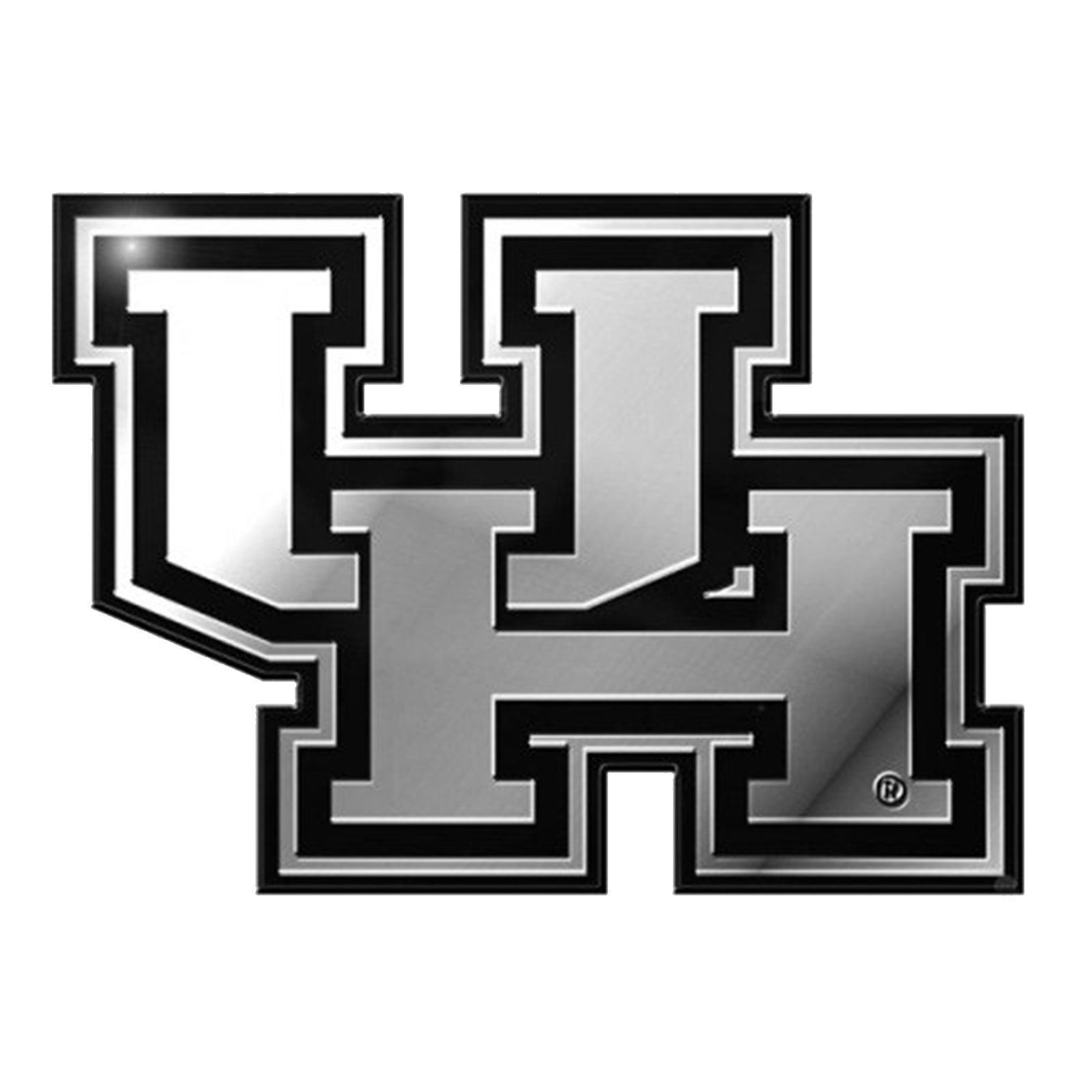 University of Houston Cougars Premium Solid Metal Chrome Plated Car Auto Emblem