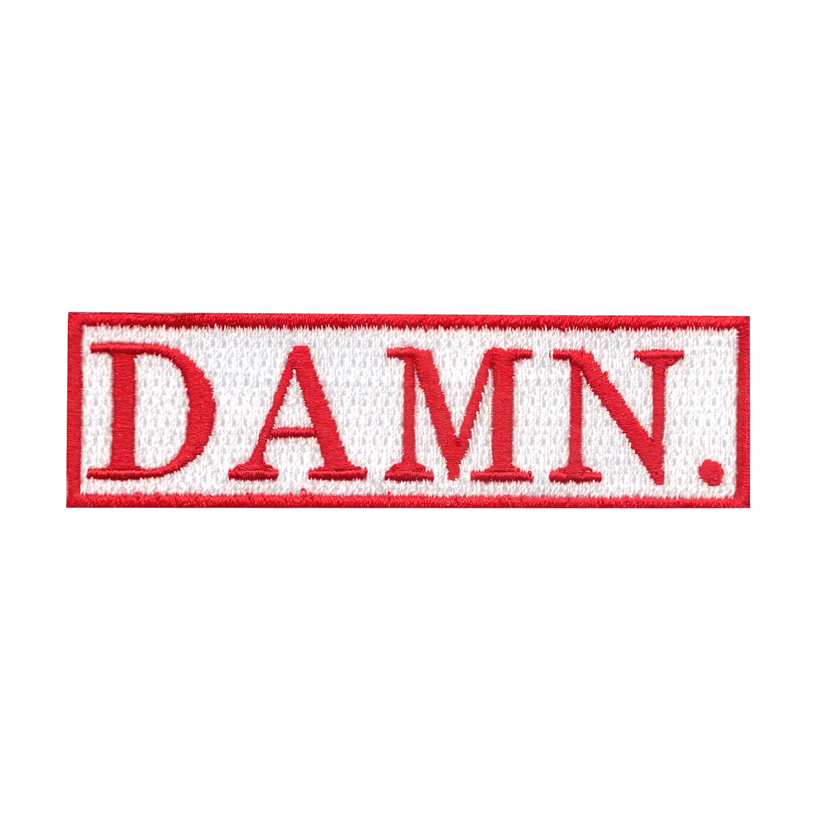 DAMN Embroidered Iron On Patch