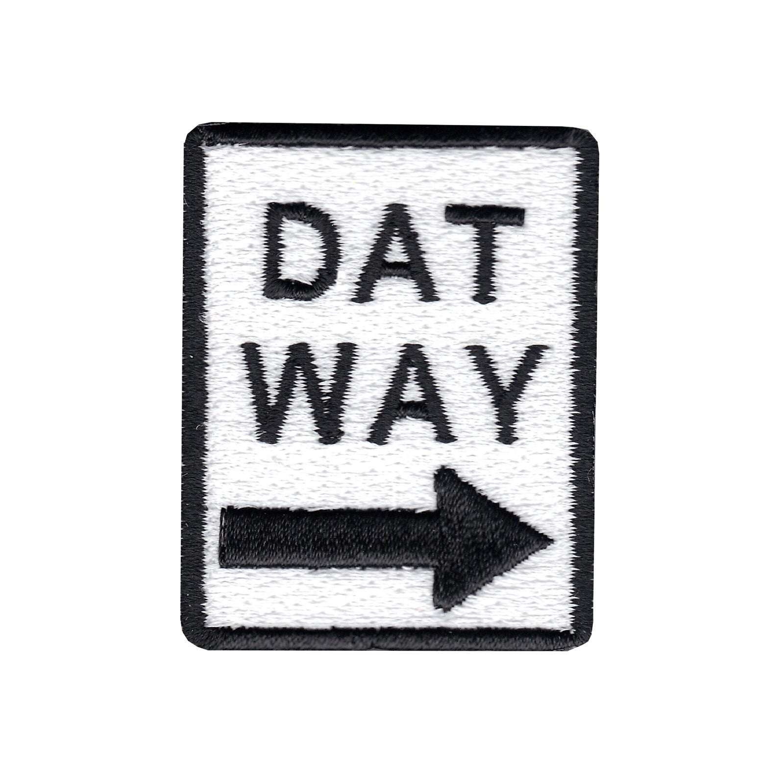 Dat Way Street Sign Iron On Applique Patch