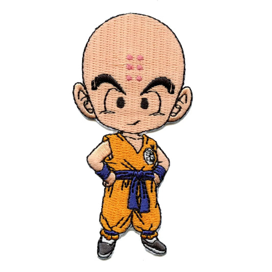 Dragon Ball Z Super Krillin Character Anime Embroidered Patch