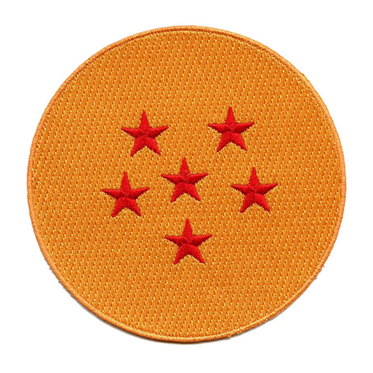 Dragon Ball Z Anime Six Star Dragon Ball Embroidered Iron On Patch