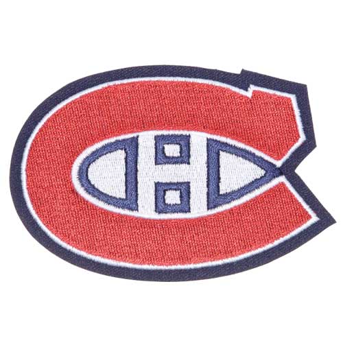 Montreal Canadiens Habs Primary Team Logo Patch (Blue Border)