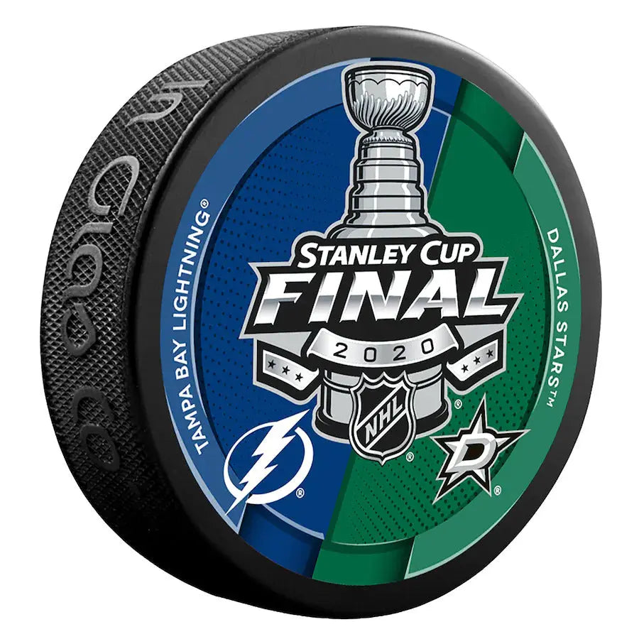 2020 NHL Stanley Cup Final Dueling Puck Dallas Stars vs Tampa Bay Lightning