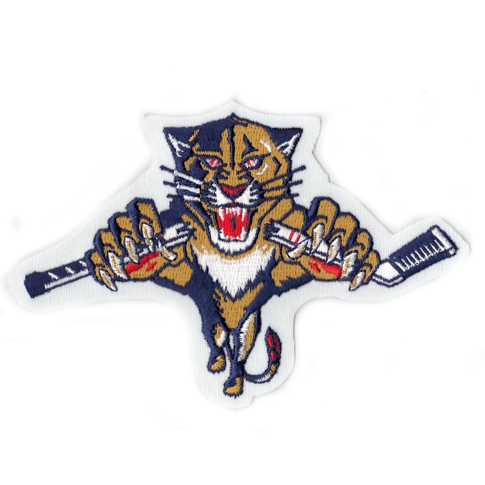 Florida Panthers Alternate Hockey Stick Patch 1999-2009 Embroidered Iron On Patch