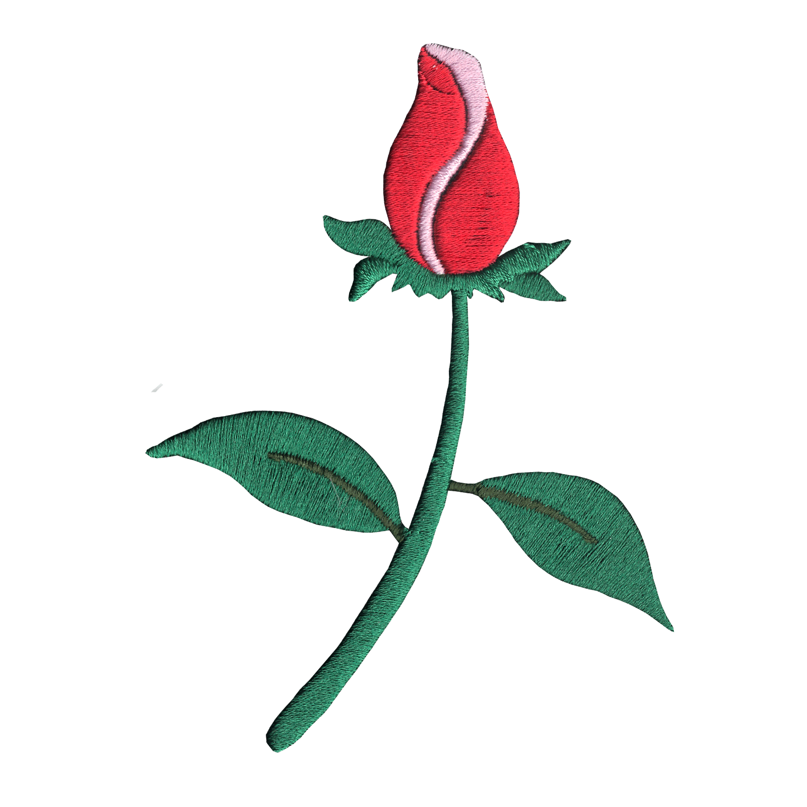 Closed Rose Embroidered Patch (RIGHT)