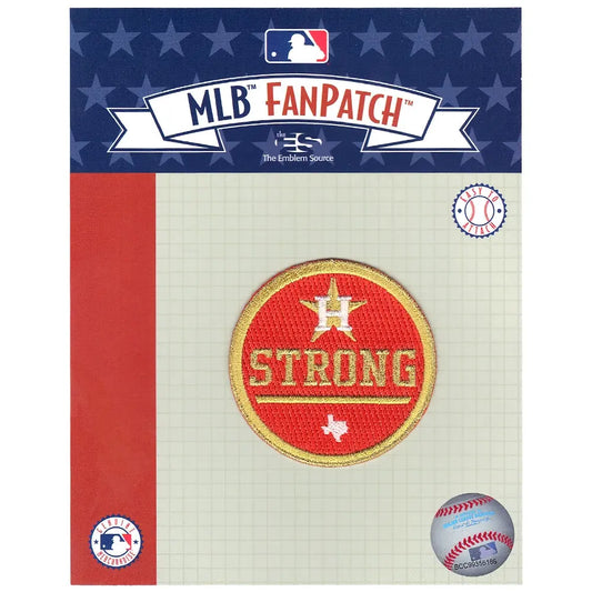 Official Houston Astros "Strong" Gold Rush Jersey Patch (Orange Version)