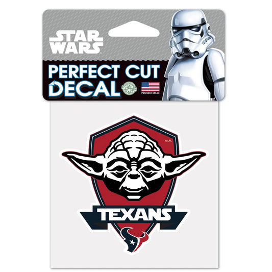 Houston Texans Master Yoda Star Wars Logo Perfect Cut Decal
