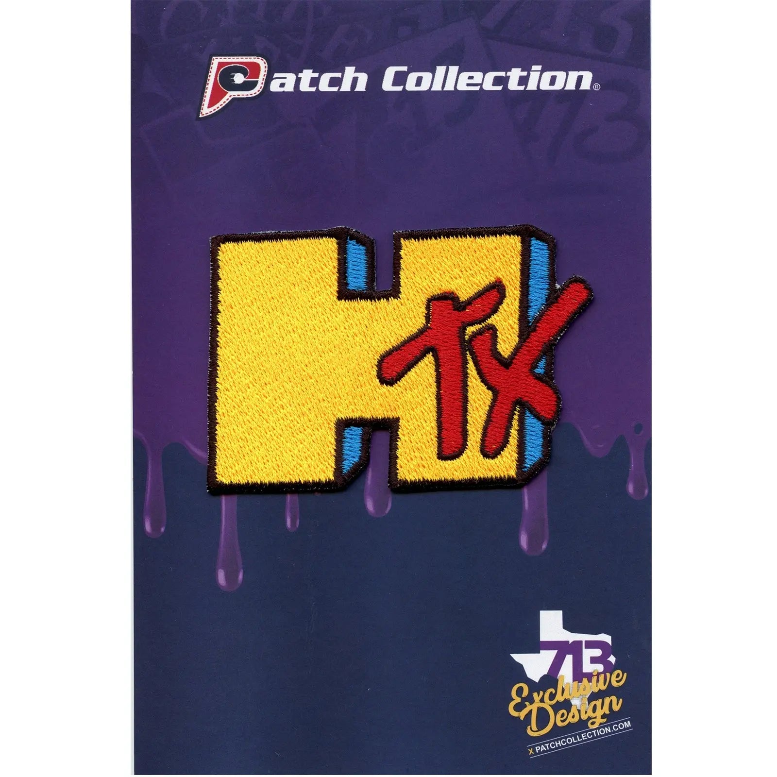 Houston Texas 'HTX' Music Television Parody Iron On Patch