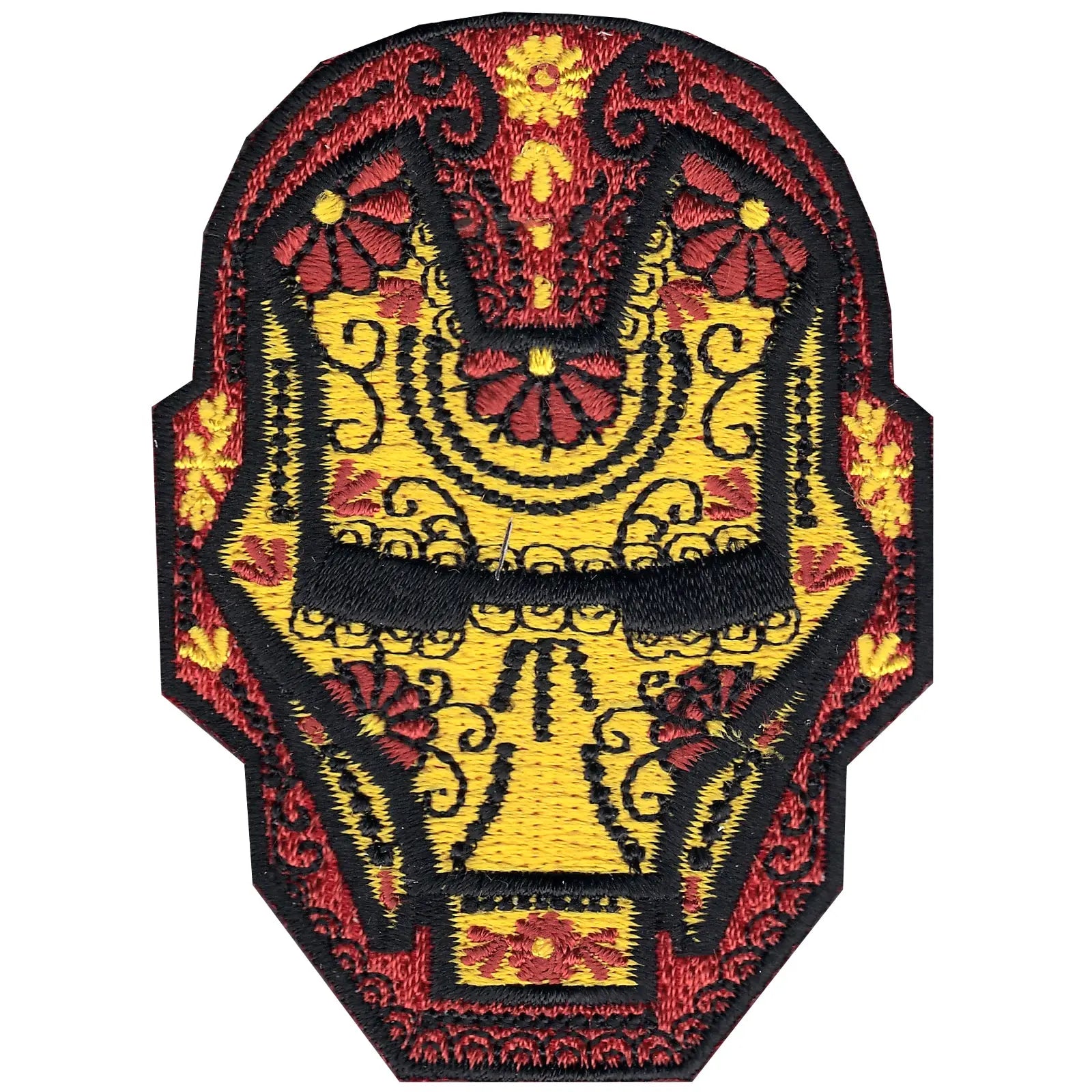 The Avengers Iron Man Helmet Iron on Patch (ALT)