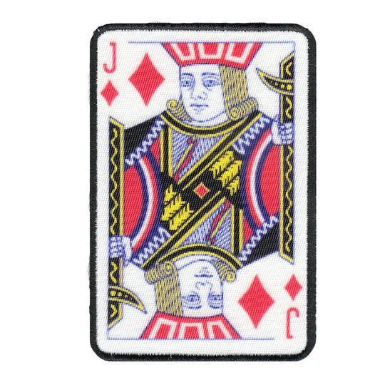 Jack Of Diamonds Card FotoPatch Game Deck Embroidered Iron On