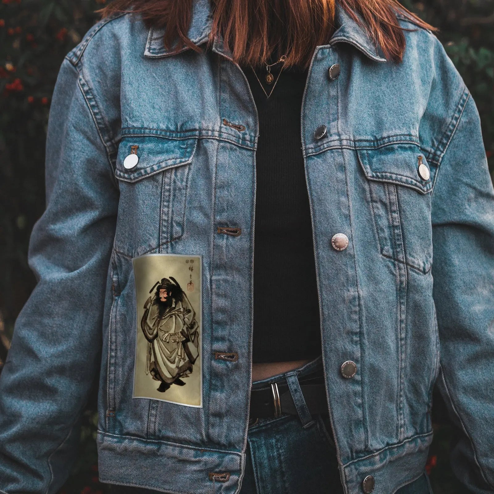 Demon Queller Japanese Art Iron On Patch