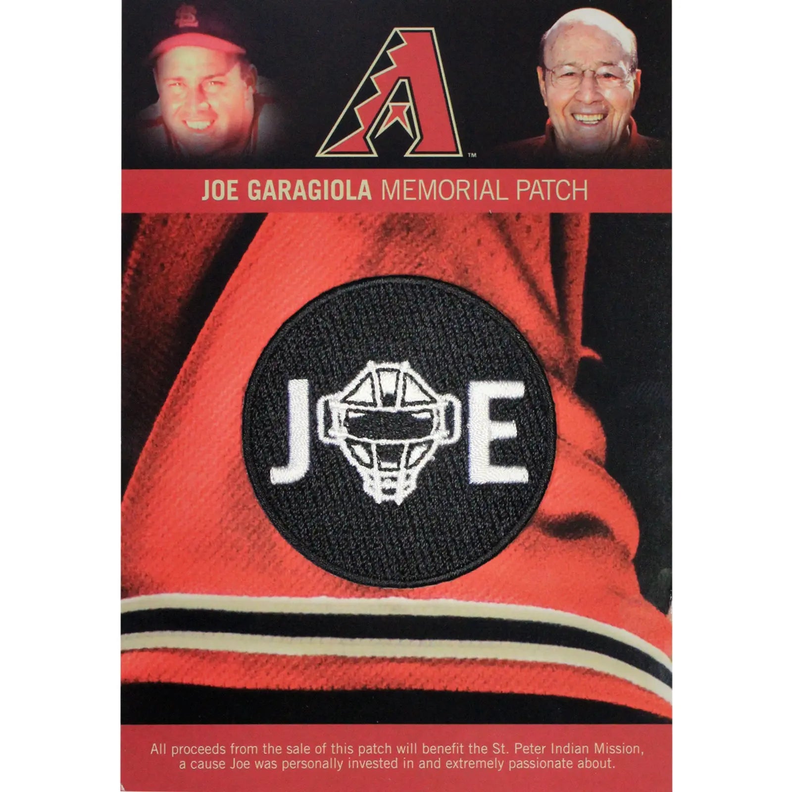 Joe Garagiola Arizona Diamondbacks Memorial 'Joe' Jersey Sleeve Patch (2016)