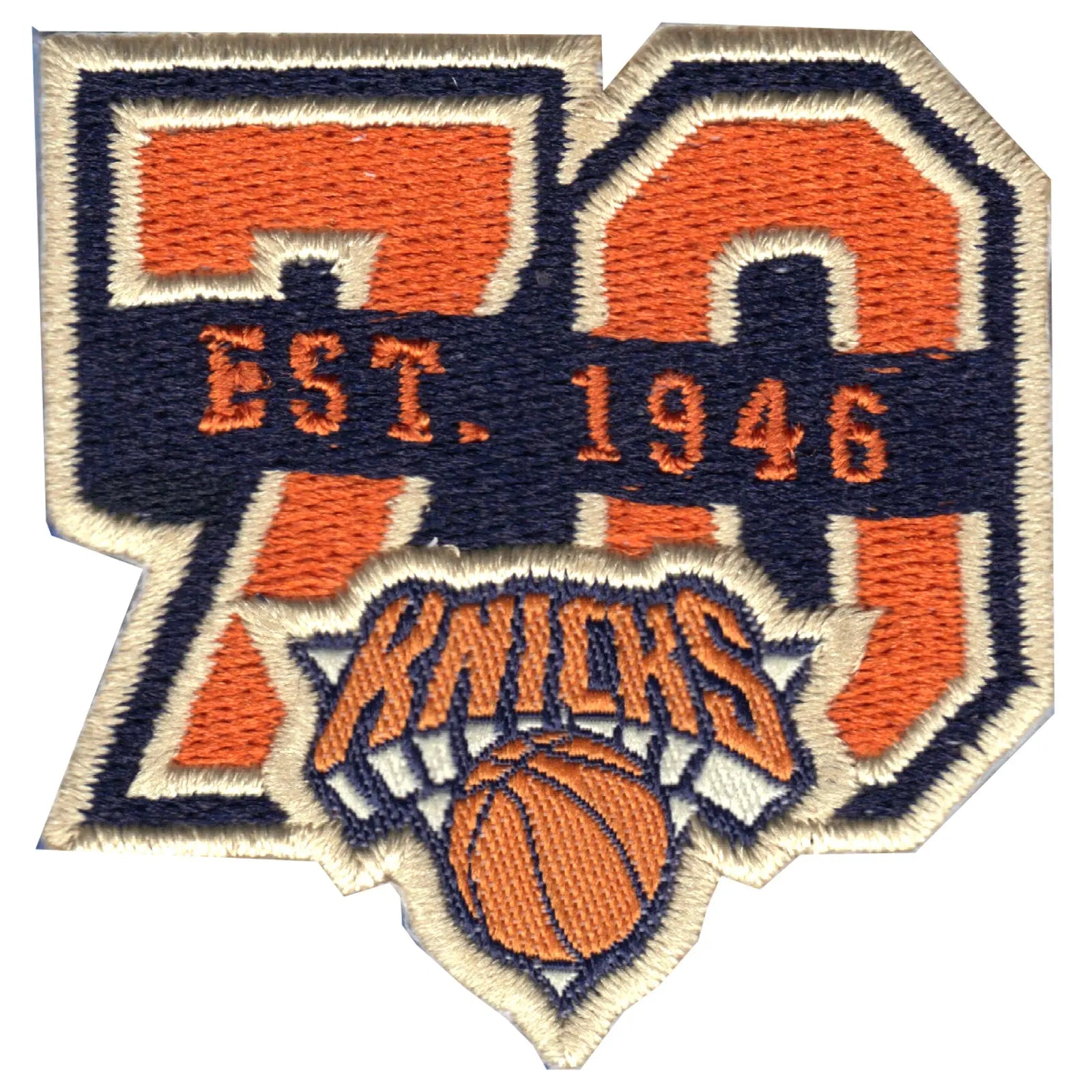 2017 Official NBA New York Knicks 70th Anniversary Small Jersey Patch
