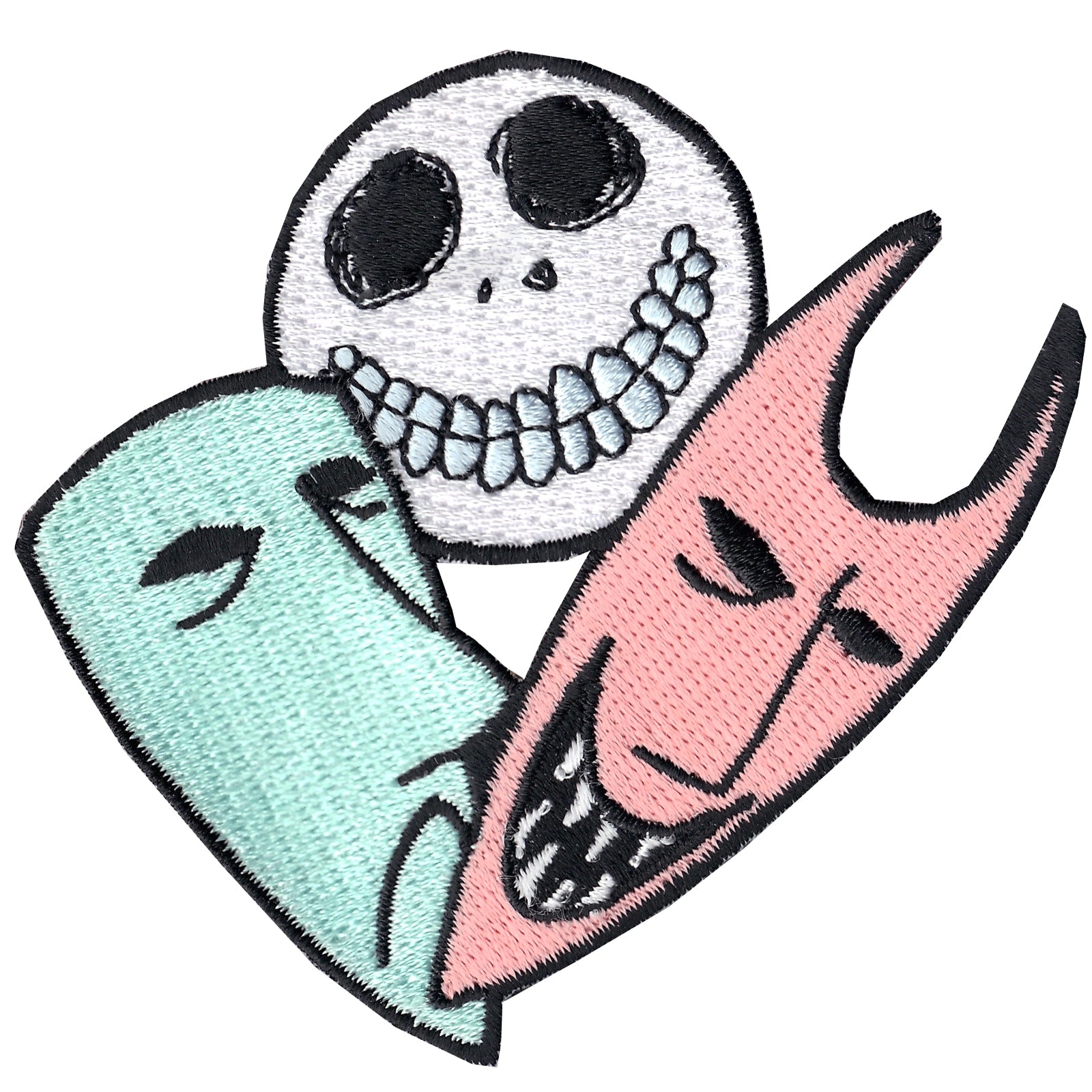 Nightmare Before Christmas Lock Shock Barrel Disney Iron On Applique Patch