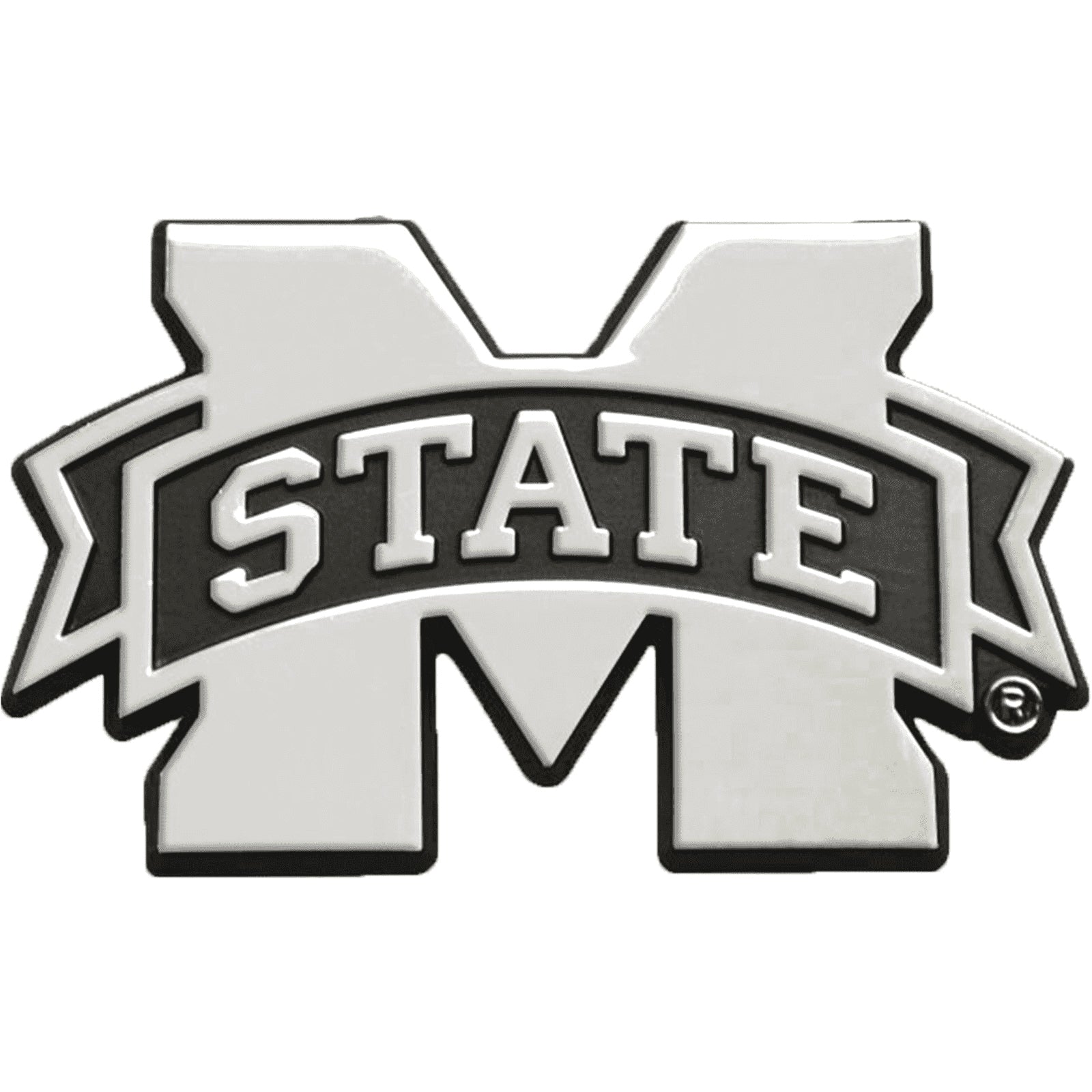 Mississippi State Bulldogs Solid Metal Chrome Plated Auto Emblem