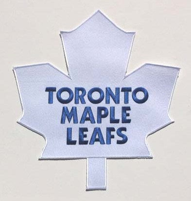 Toronto Maple Leafs White Large Front Logo Patch