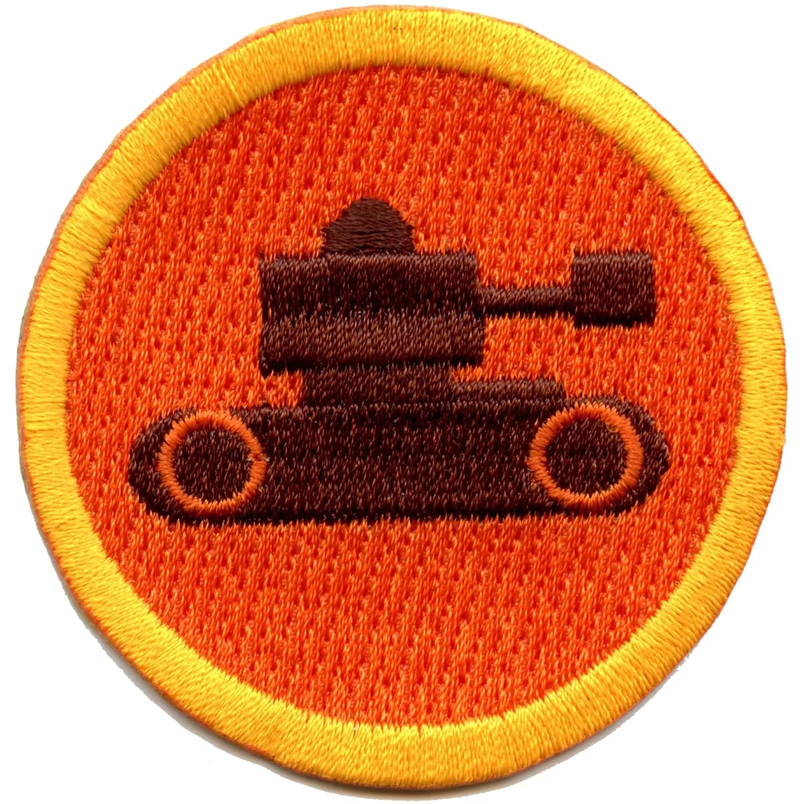 Military Tank Strategy Merit Badge Embroidered Iron-on Patch