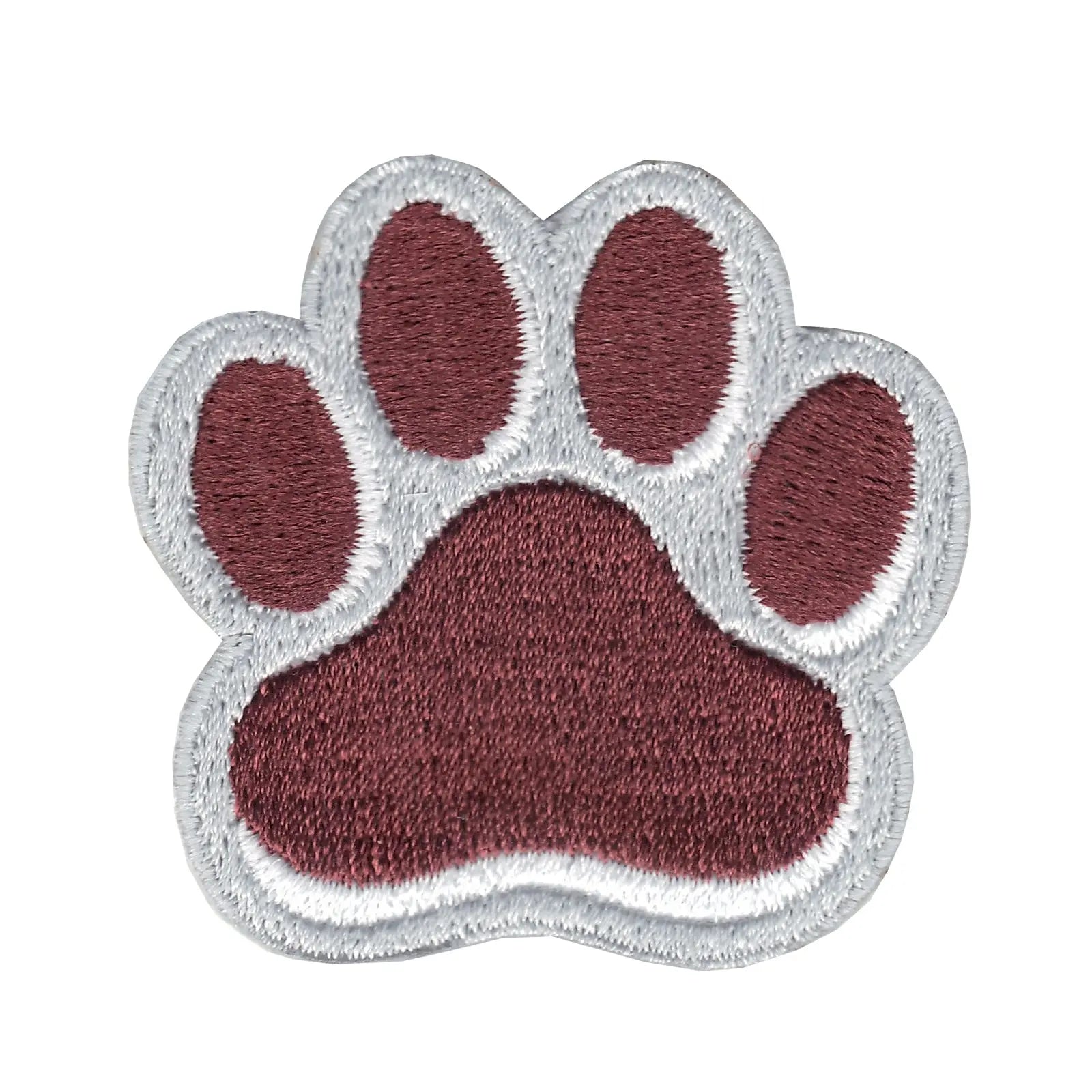 Mississippi State Bulldogs Paw Iron On Embroidered Patch