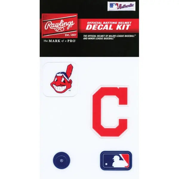 Cleveland Indians MLB Batting Helmet Decal Kit