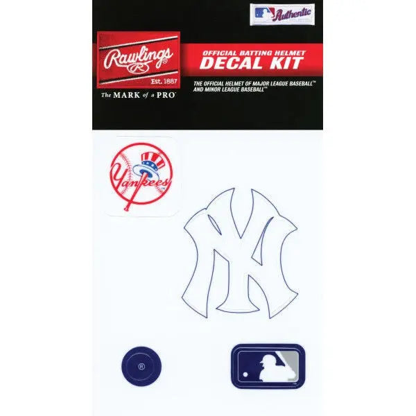New York Yankees MLB Batting Helmet Decal Kit