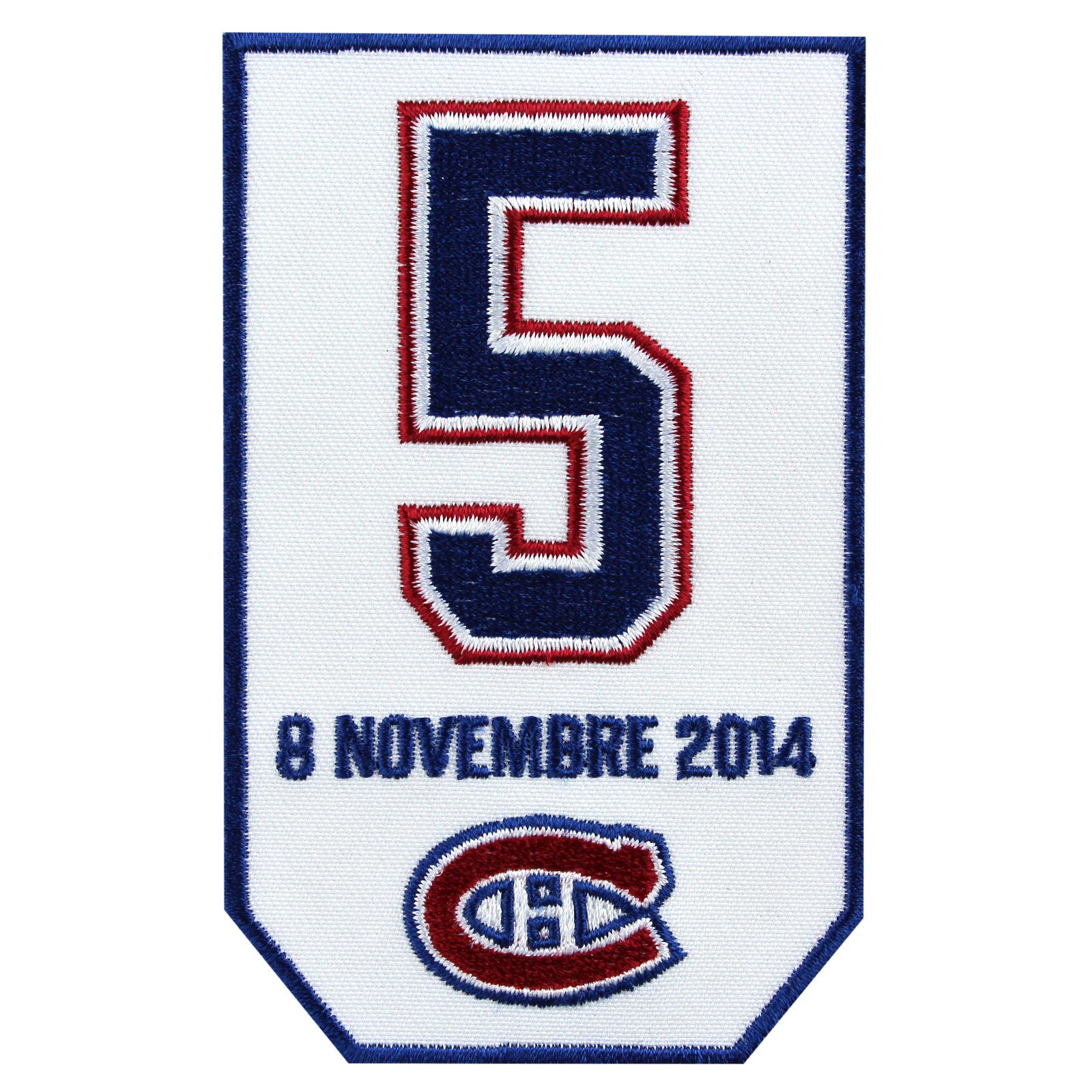 2014-15 Montreal Canadiens Retirement of Guy Lapointe #5 Jersey Patch