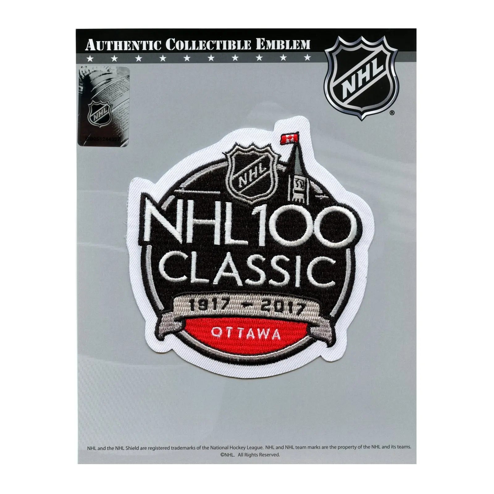 2017 Official NHL 100th Classic Jersey Patch Ottawa Senators Montreal Canadiens