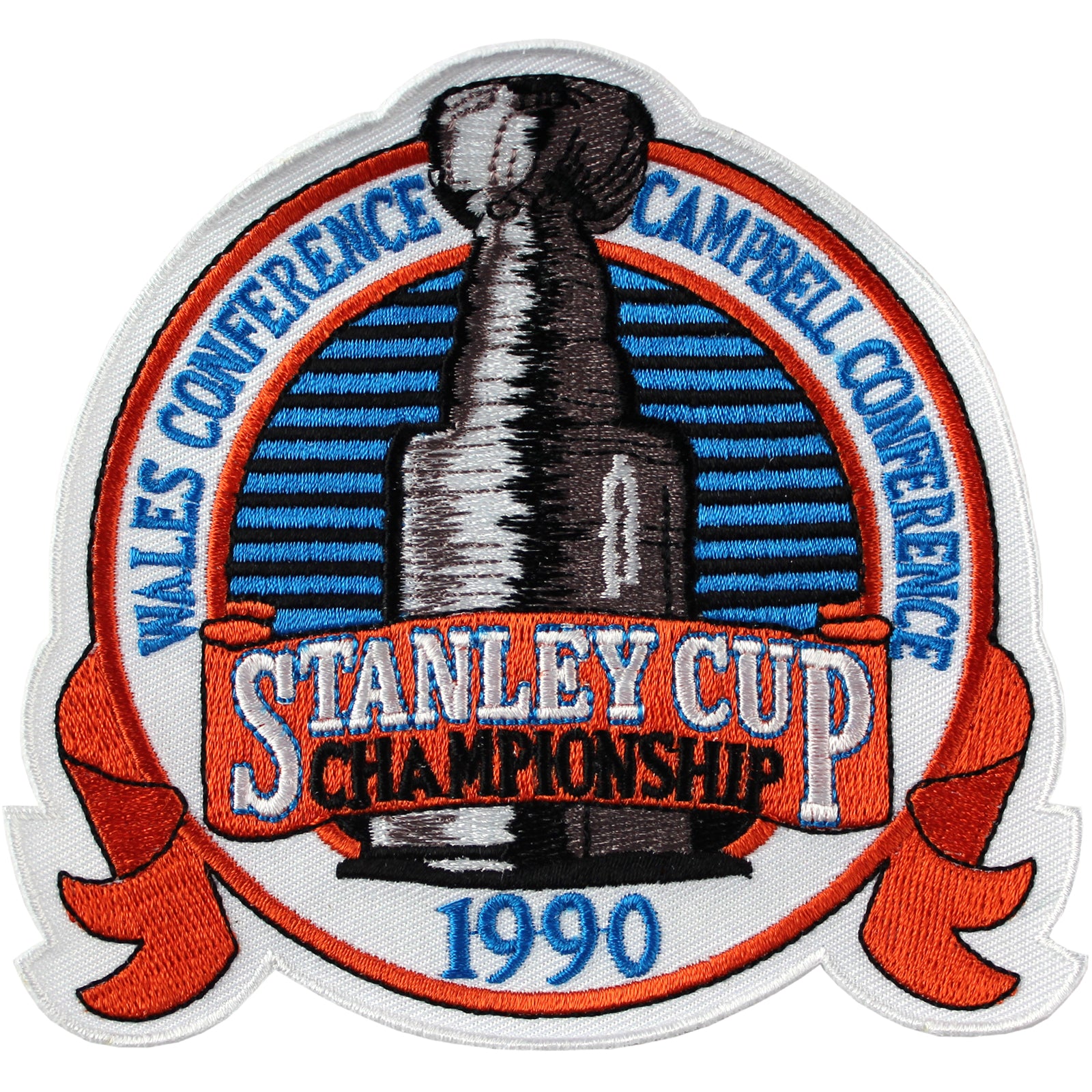 1990 NHL Stanley Cup Jersey Patch Edmonton Oilers vs. Boston Bruins