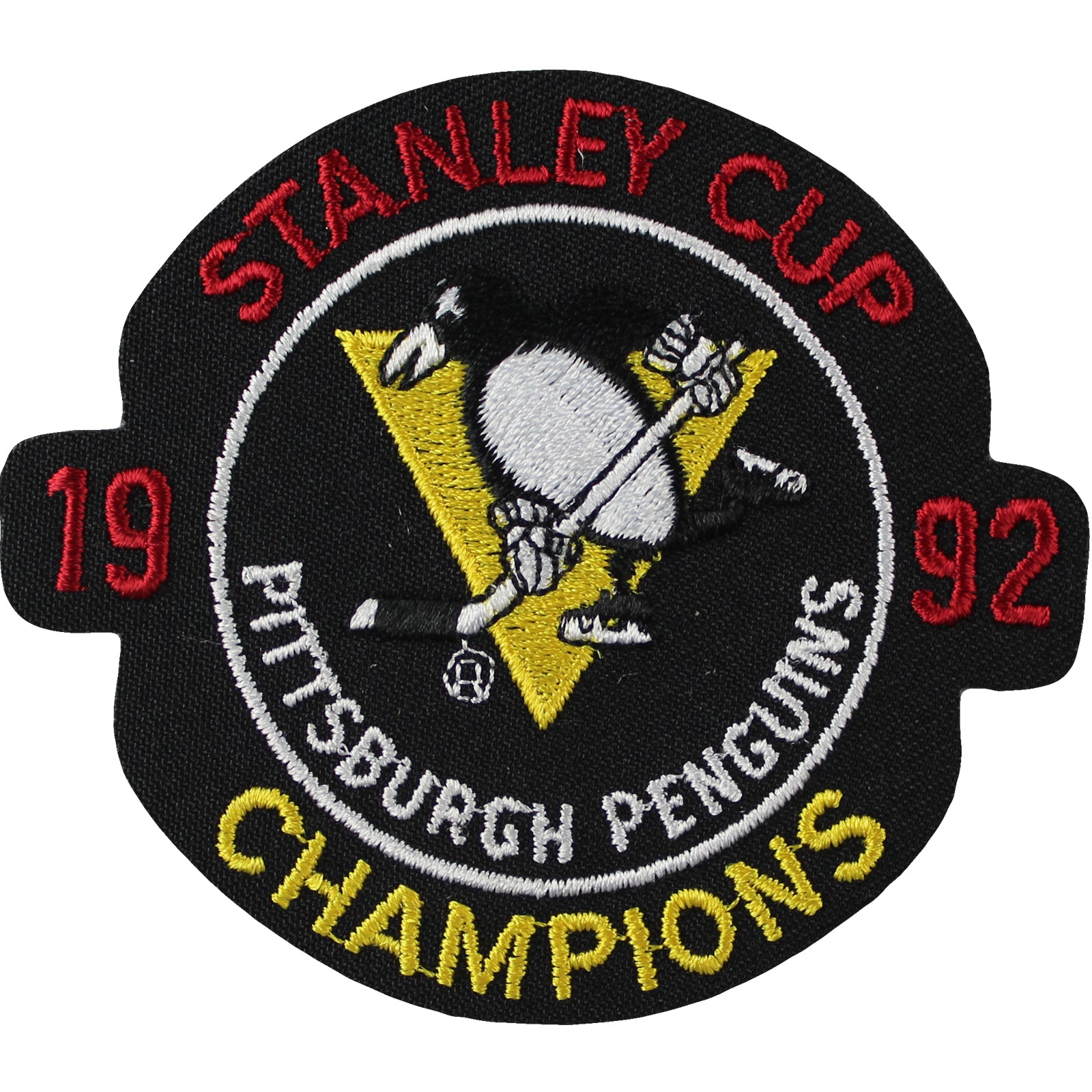 1992 NHL Stanley Cup Final Champions Jersey Patch Pittsburgh Penguins
