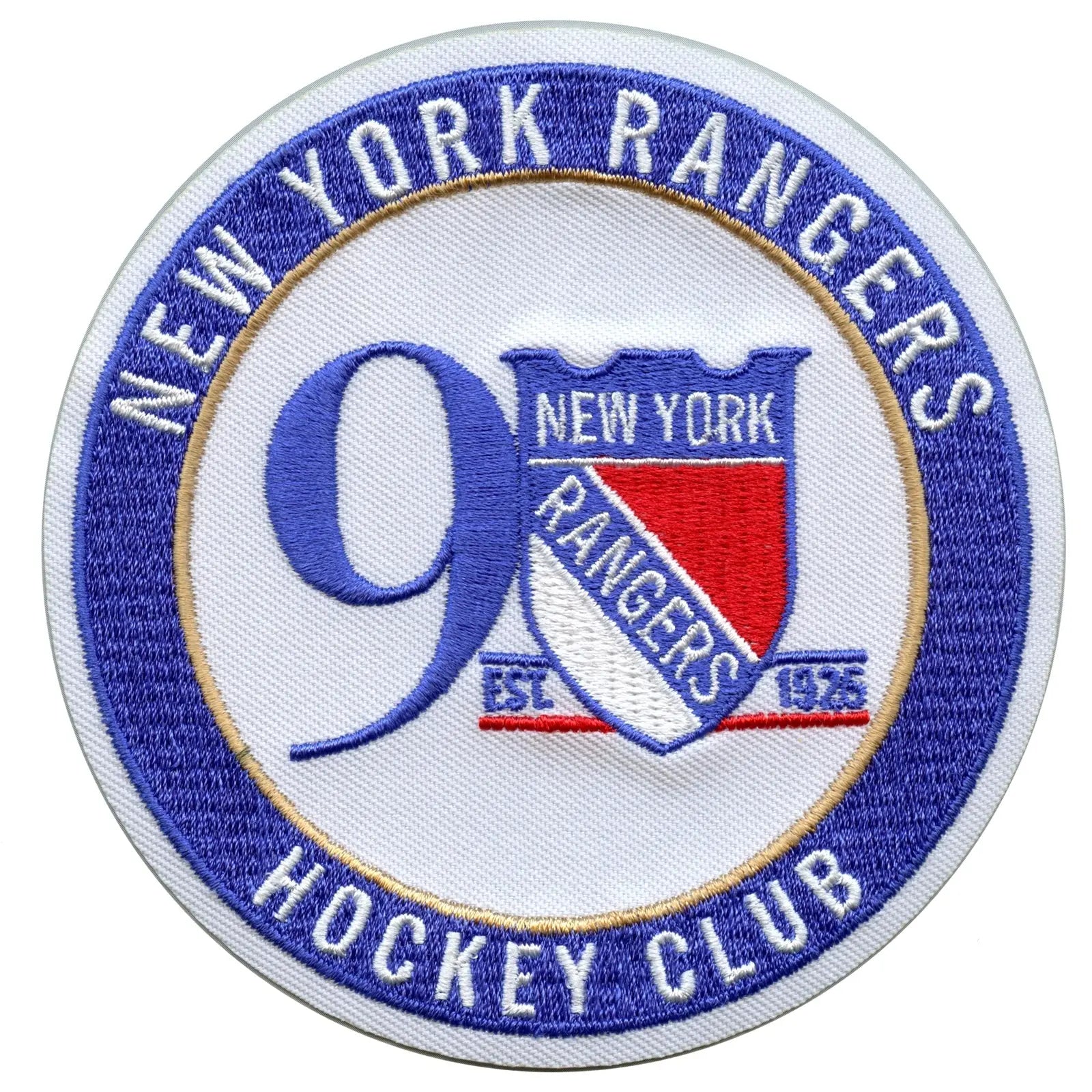 2017 Official New York Rangers 90th Anniversary Jersey Patch