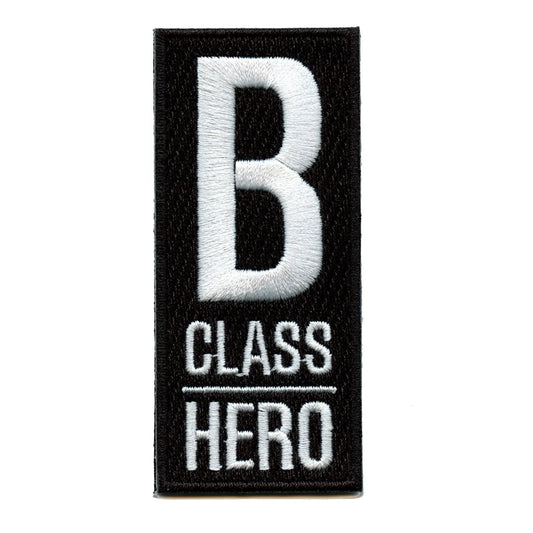 One Punch Man Anime B-Class Hero Embroidered Iron On Patch