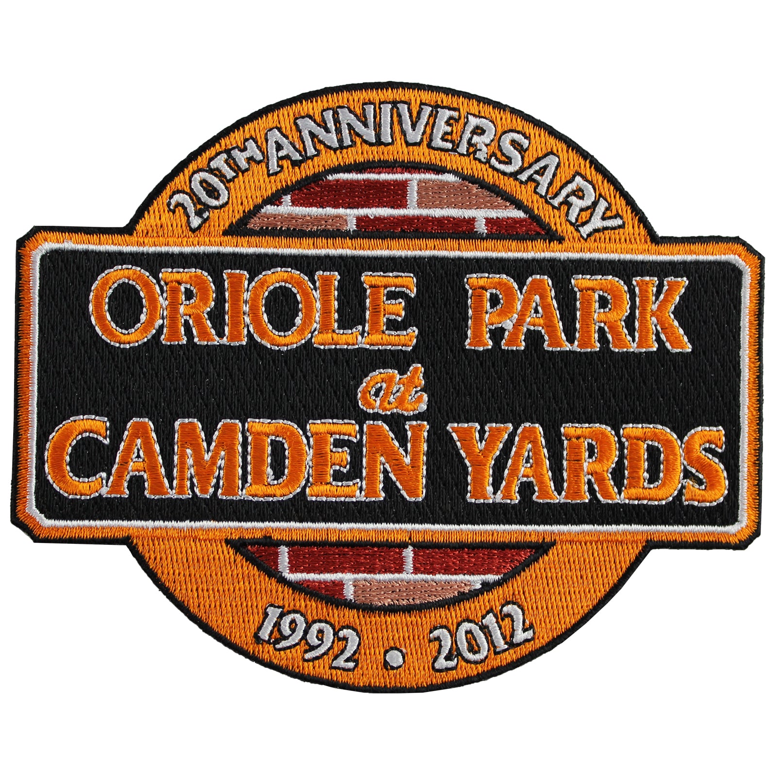 2012 Baltimore Orioles "Oriole Park at Camden Yards" 20th Anniversary Patch