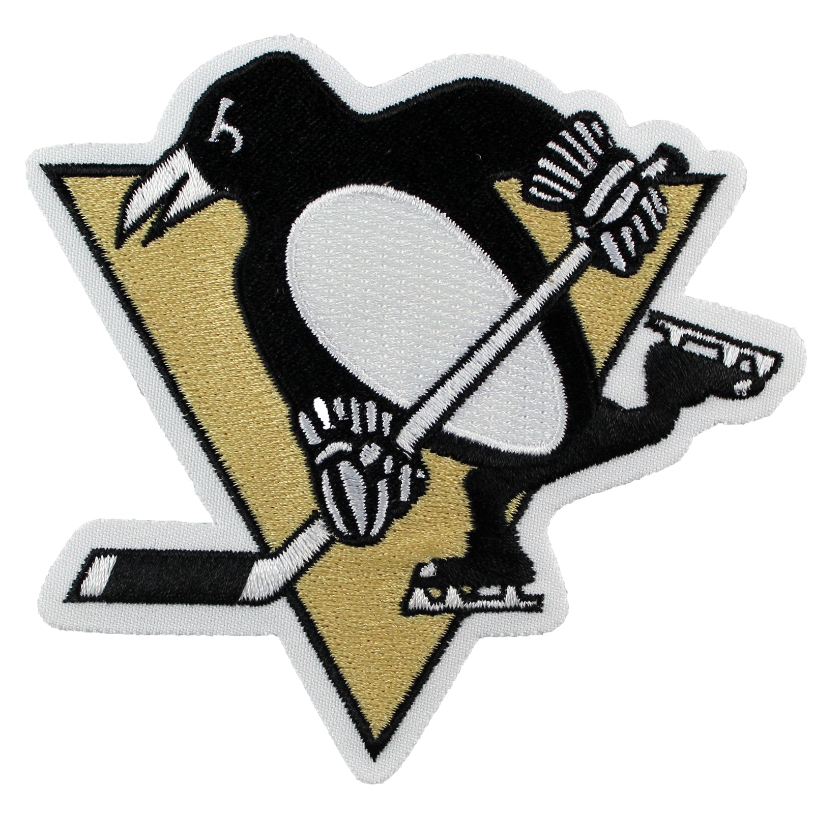 Pittsburgh Penguins Primary Team Logo Patch (Gold Skating Penguin)