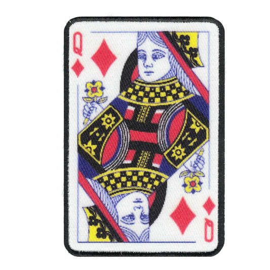 Queen Of Diamonds FotoPatch Game Deck Embroidered Iron On
