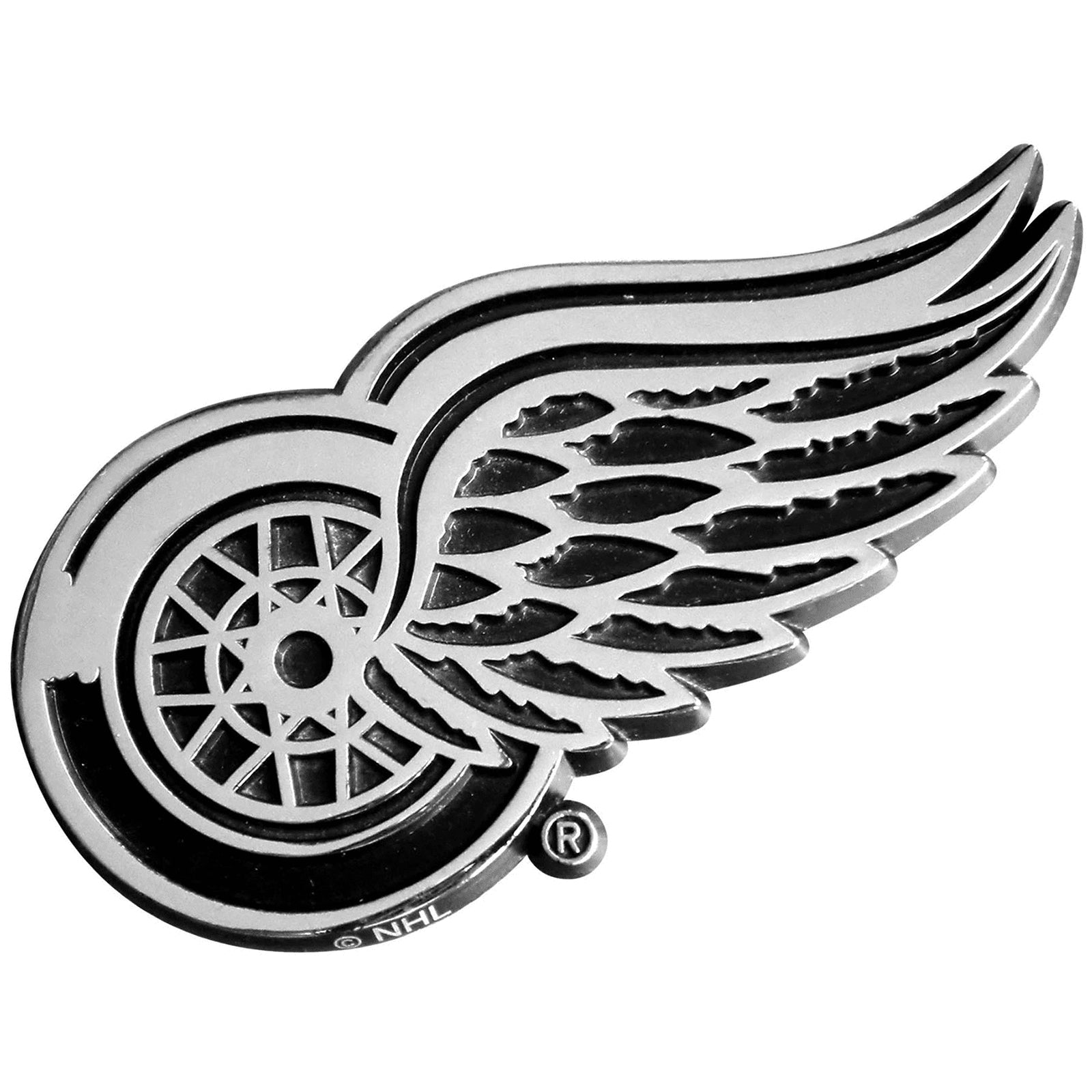 Detroit Red Wings Auto Metal Emblem Chrome