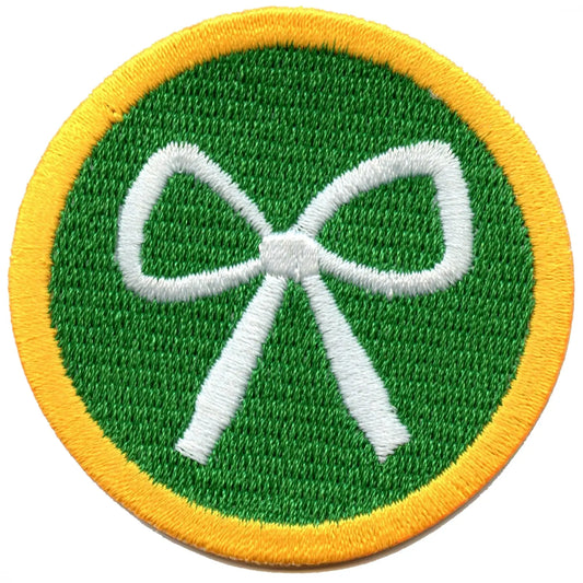 Shoelace Knot Tying Scout Merit Badge Embroidered Iron-on Patch