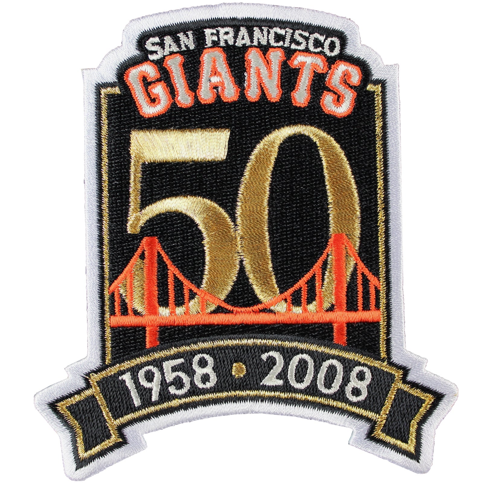2008 San Francisco Giants 50th Anniversary Jersey Patch