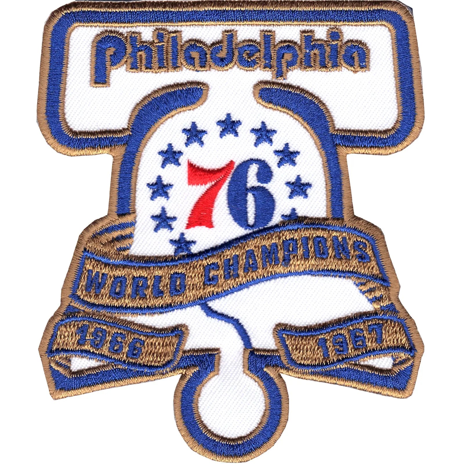 2017 Official NBA Philadelphia 76ers 50th World Champions Anniversary Patch