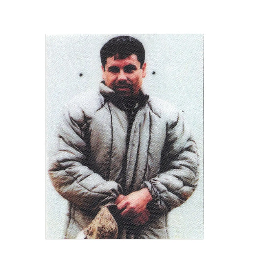 El Chapo Guzman Drug Lord Motif Iron on Patch