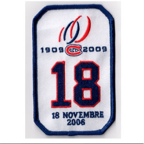 Montreal Canadiens Serge Savard #18 Retirement Jersey Patch
