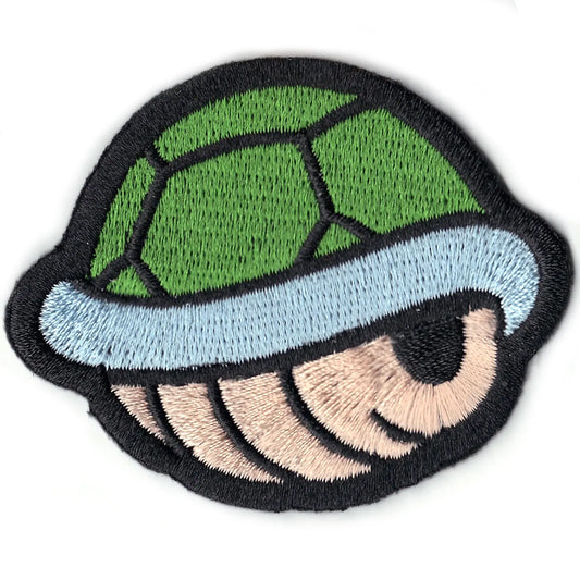 Nintendo Super Mario World Green Turtle Shell Iron On Patch