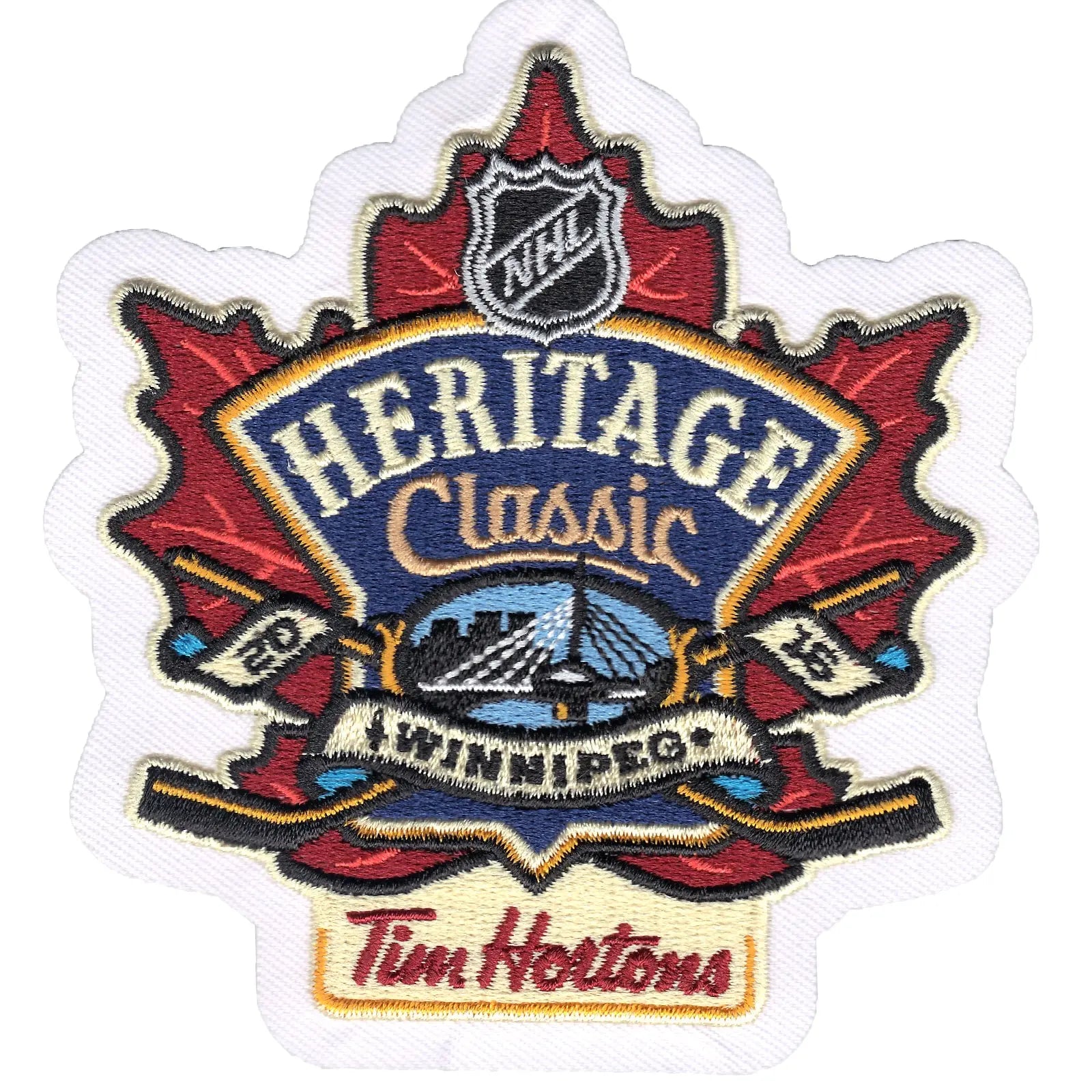 2016 Official NHL Heritage Classic 'Tim Hortons' Jersey Patch Winnipeg Jets Edmonton Oilers
