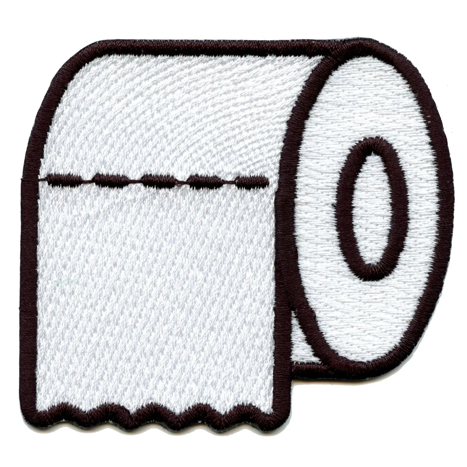 Toilet Paper Roll Embroidered Iron On Patch