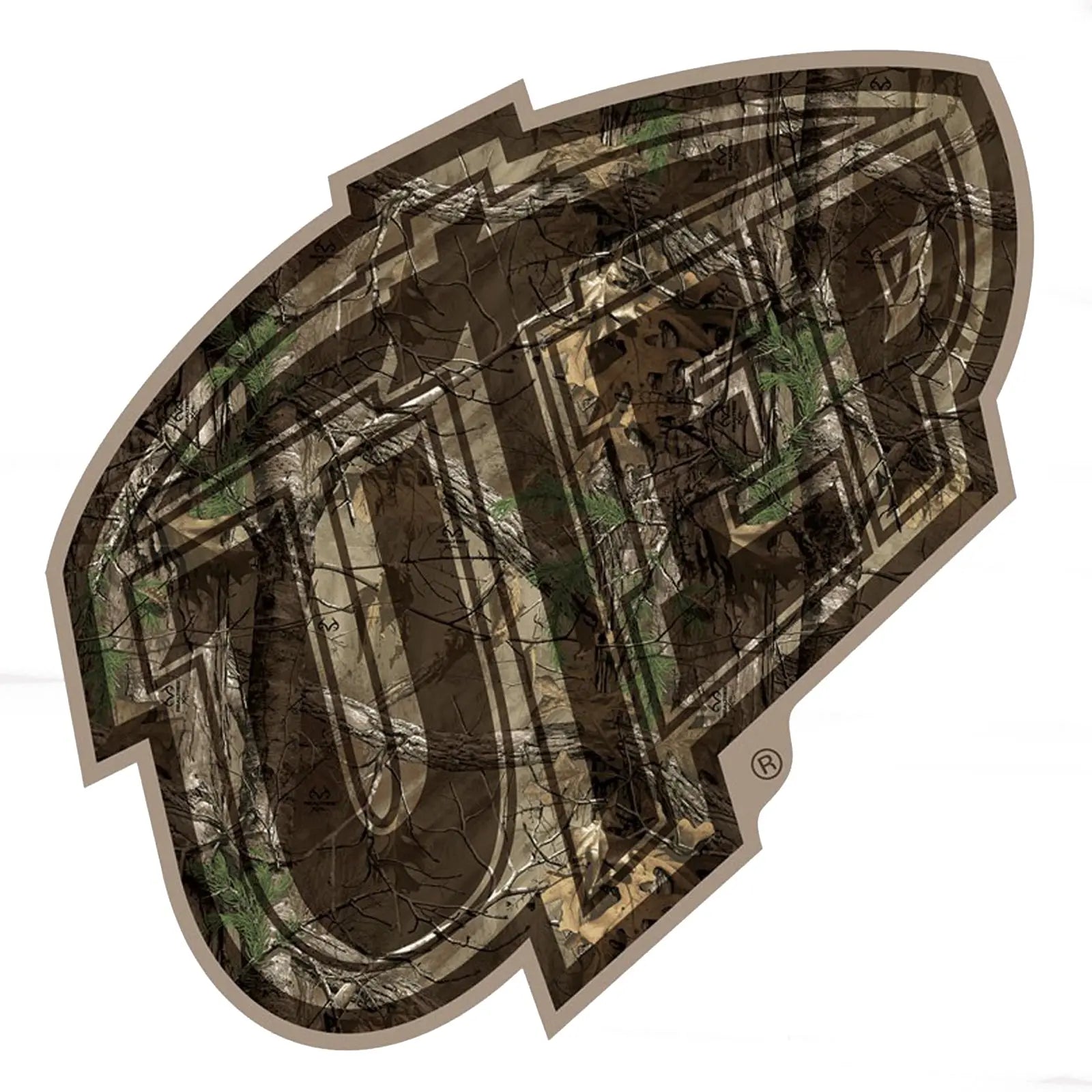 UTEP Miners Die Cut Decal 8 x 8 (Camo)