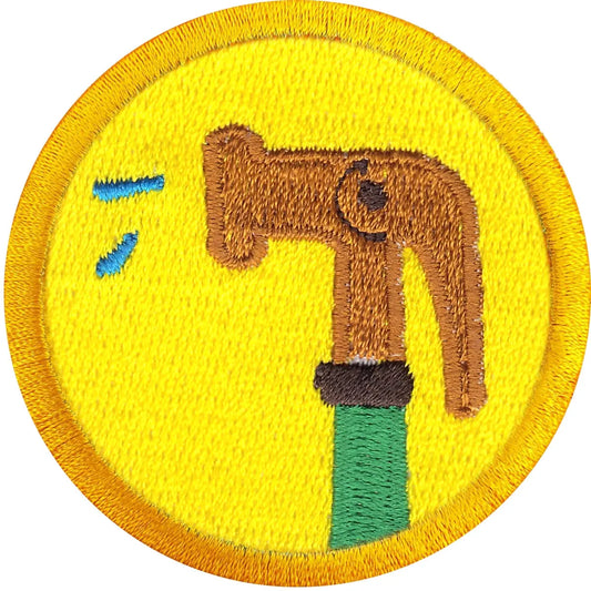 Watering Wilderness Scout Merit Badge Iron on Patch