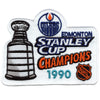 1990 NHL Stanley Cup Final Champions Edmonton Oilers Jersey Patch
