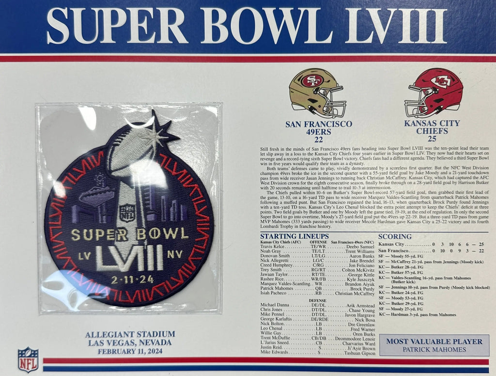 2019 NFL Super Bowl 53 LIII Écusson Willabee &amp; Ward Los Angeles Rams Vs. Patriots de la Nouvelle-Angleterre